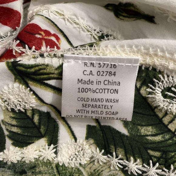 Papillon Cream Floral and Lace Duster Open Front Women’s size S/M - Picture 9 of 16